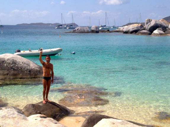 Devil's Bay, ao lado de The Baths, em Virgin Gorda - BVI